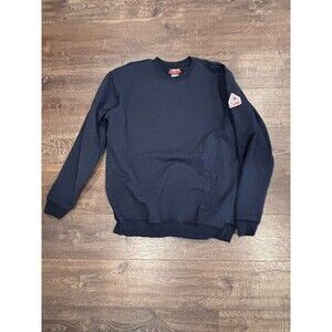 Bulwark FR Navy Blue Crew Neck Sweatshirt Large
